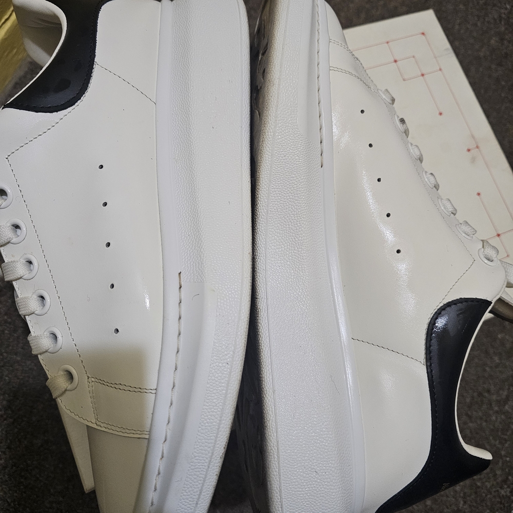 Alexander McQueen White and Black Sneakers
